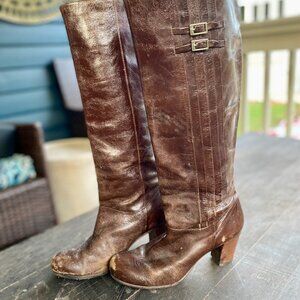 FRYE Nora 16L Pleated boot 6M brown